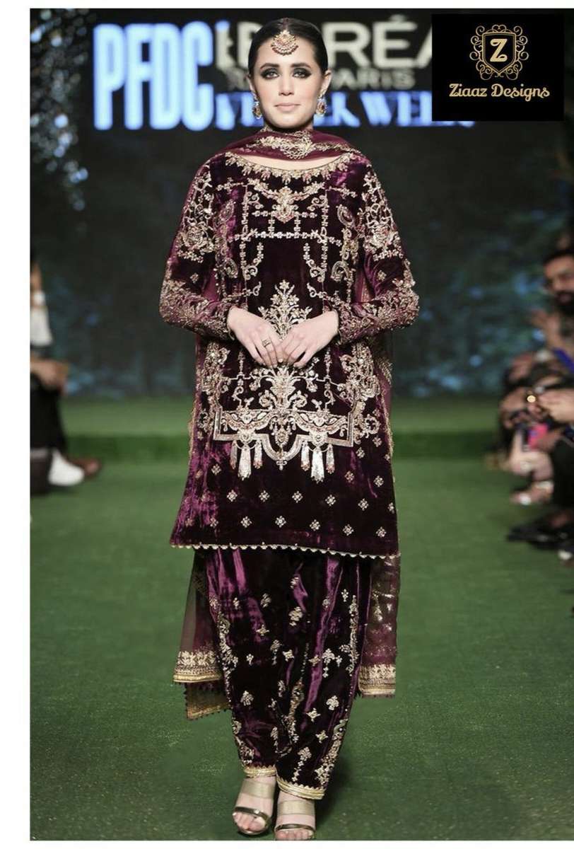 code 671 by Ziaaz Designs Suit collection manufacturers surat 