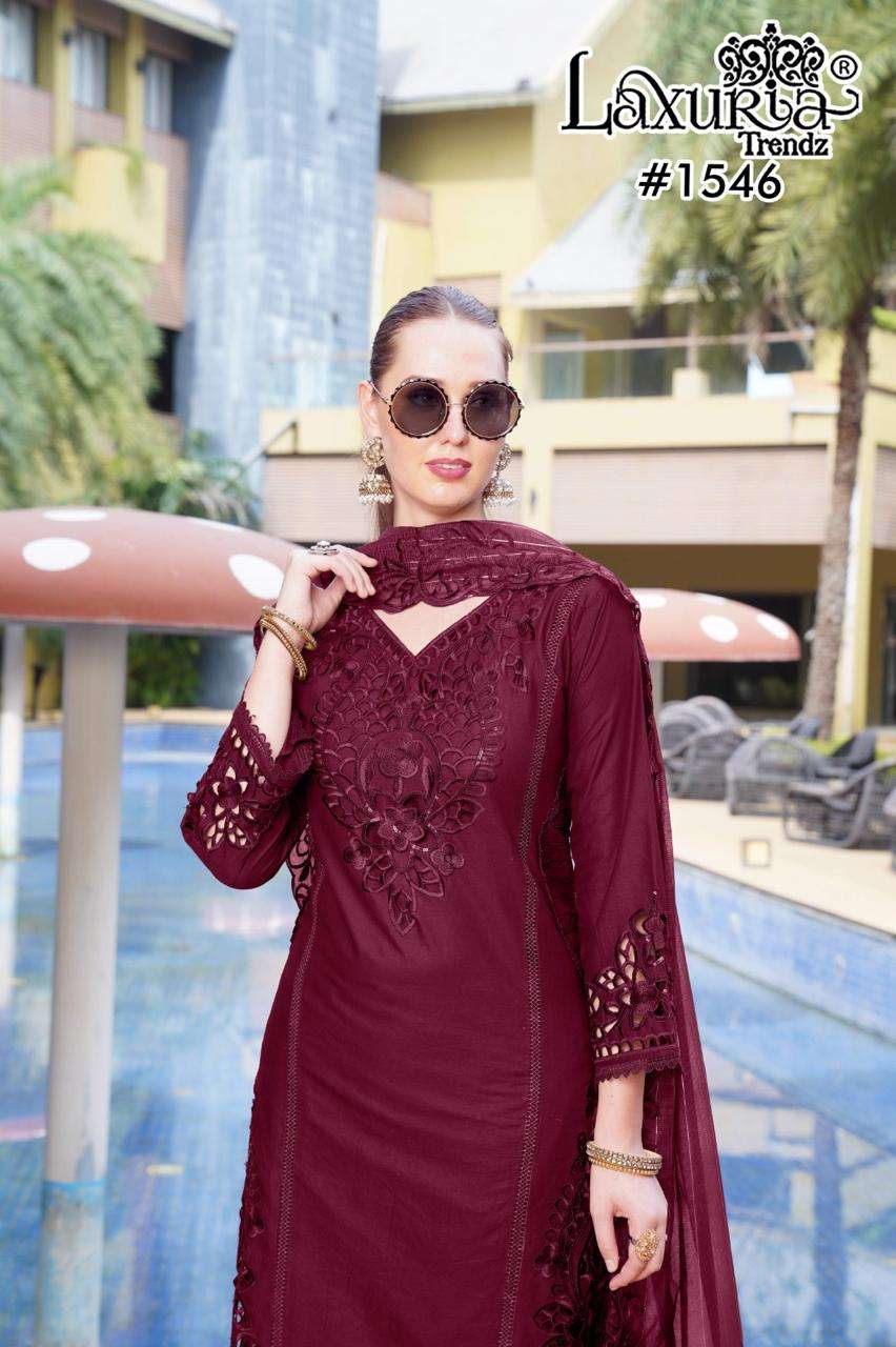 D No 1546 by laxuria Trendz kurti collection manufacturers surat 