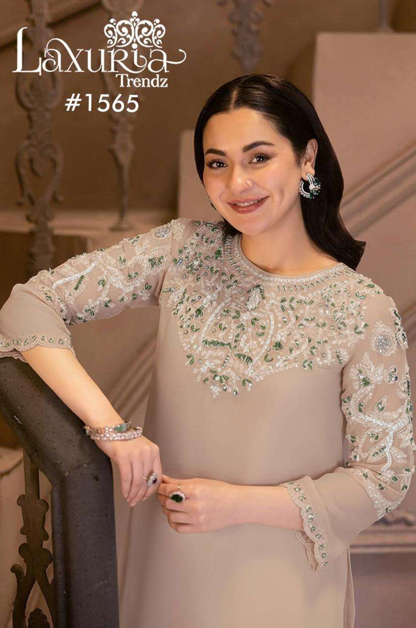 D No 1565 by Laxuria Trendz kurti collection manufacturers surat 