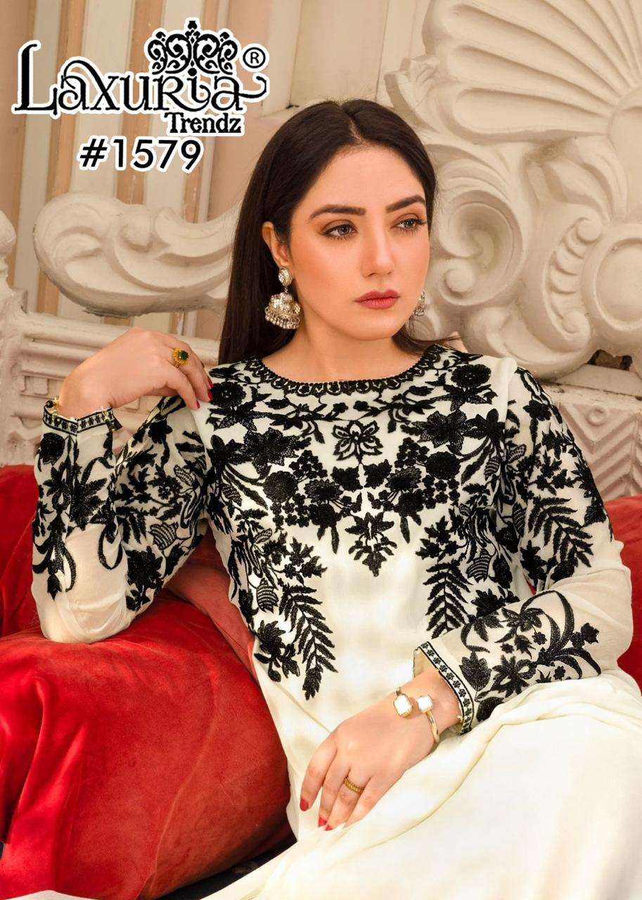 D No 1579 by Laxuria Trendz  Kurti collection manufacturers surat 