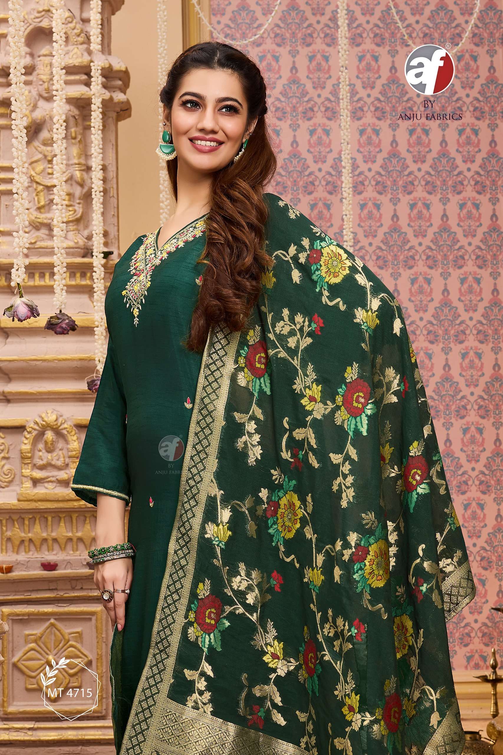 D NO  B 2729 4715 by Anju fabric kurti collection manufacturers surat 