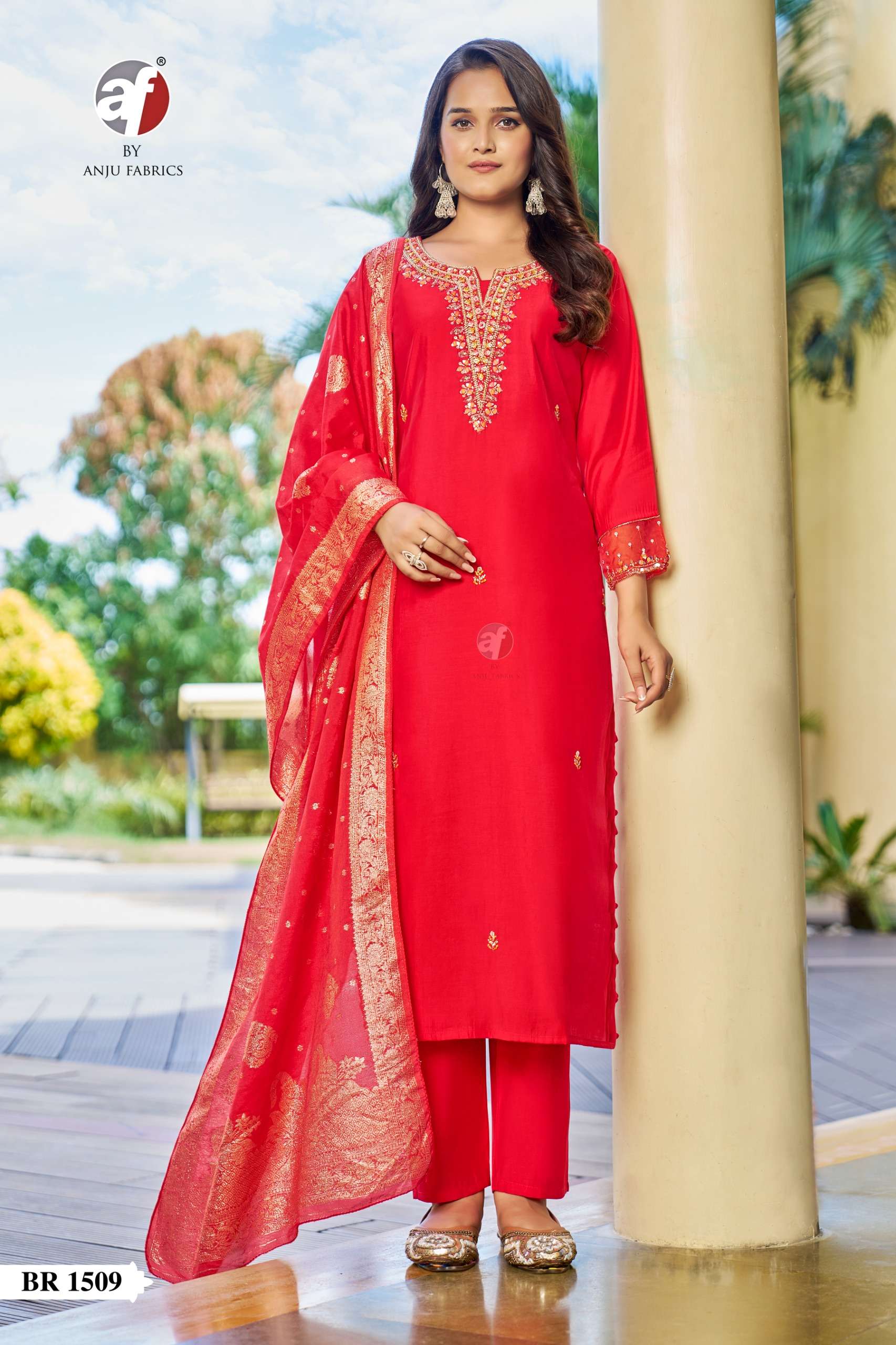 D NO BR 1510 1509 1506  1504 by Anju fabric kurti collection manufacturers surat 