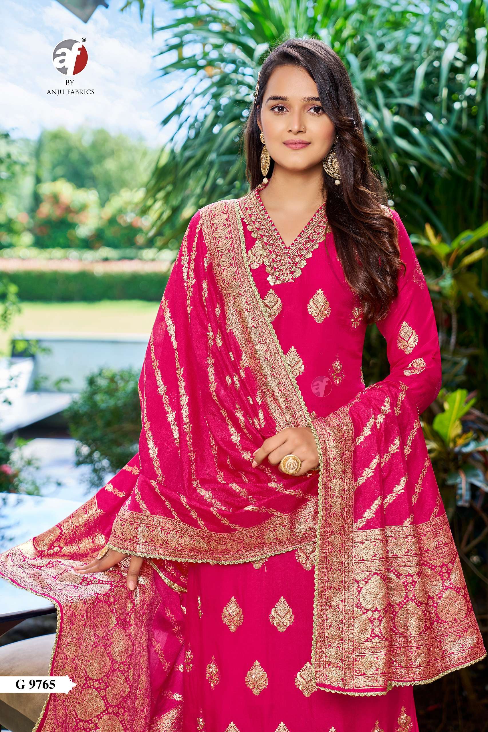 D NO G 9768 by Anju fabric kurti collection manufacturers surat 