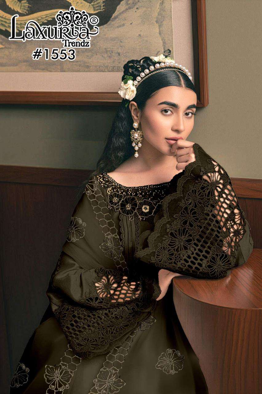 D No1553 by Laxuria Trendz kurti collection manufacturers surat 