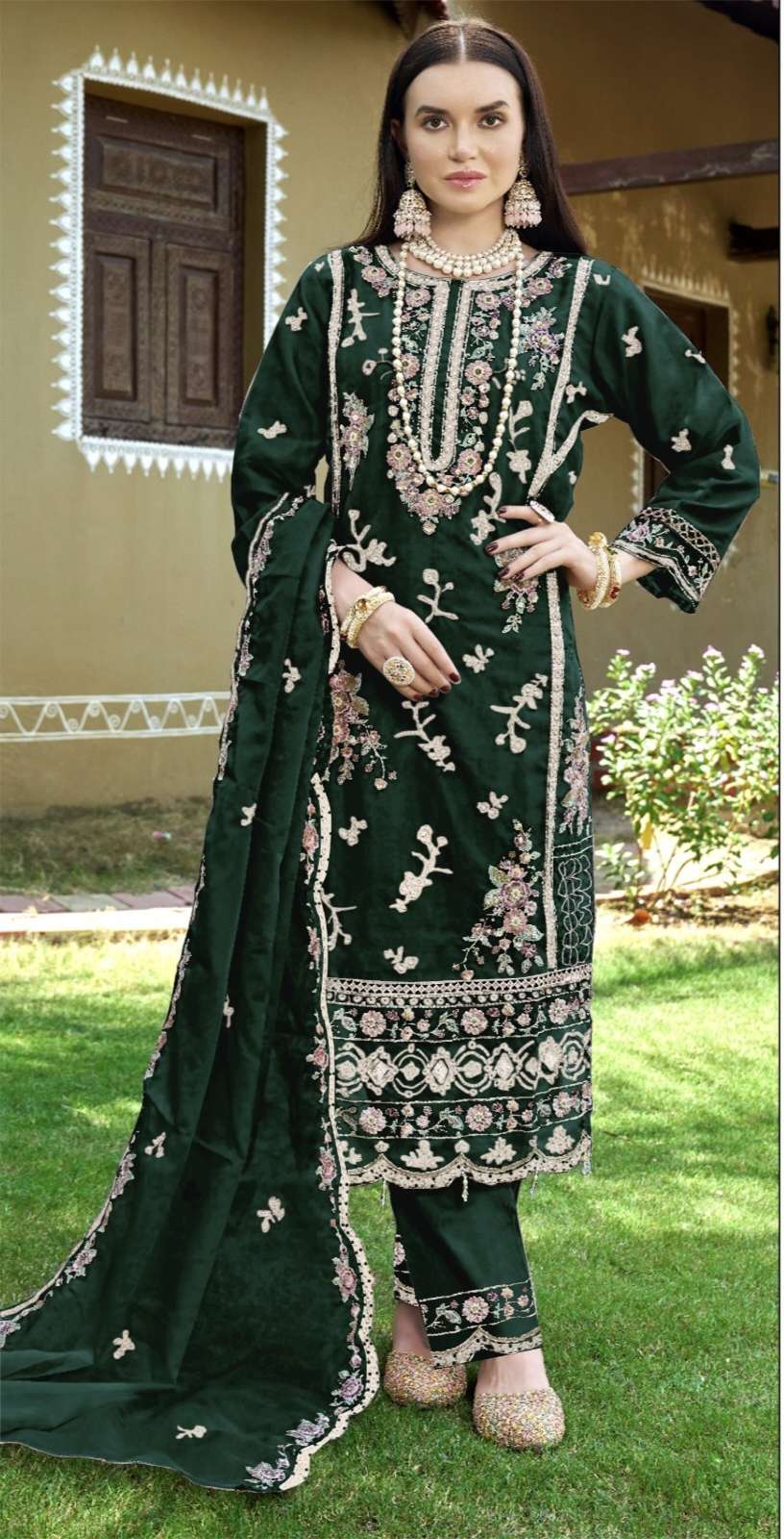 Design no 2027 by MOTIFZ Suit collection manufacturers surat 