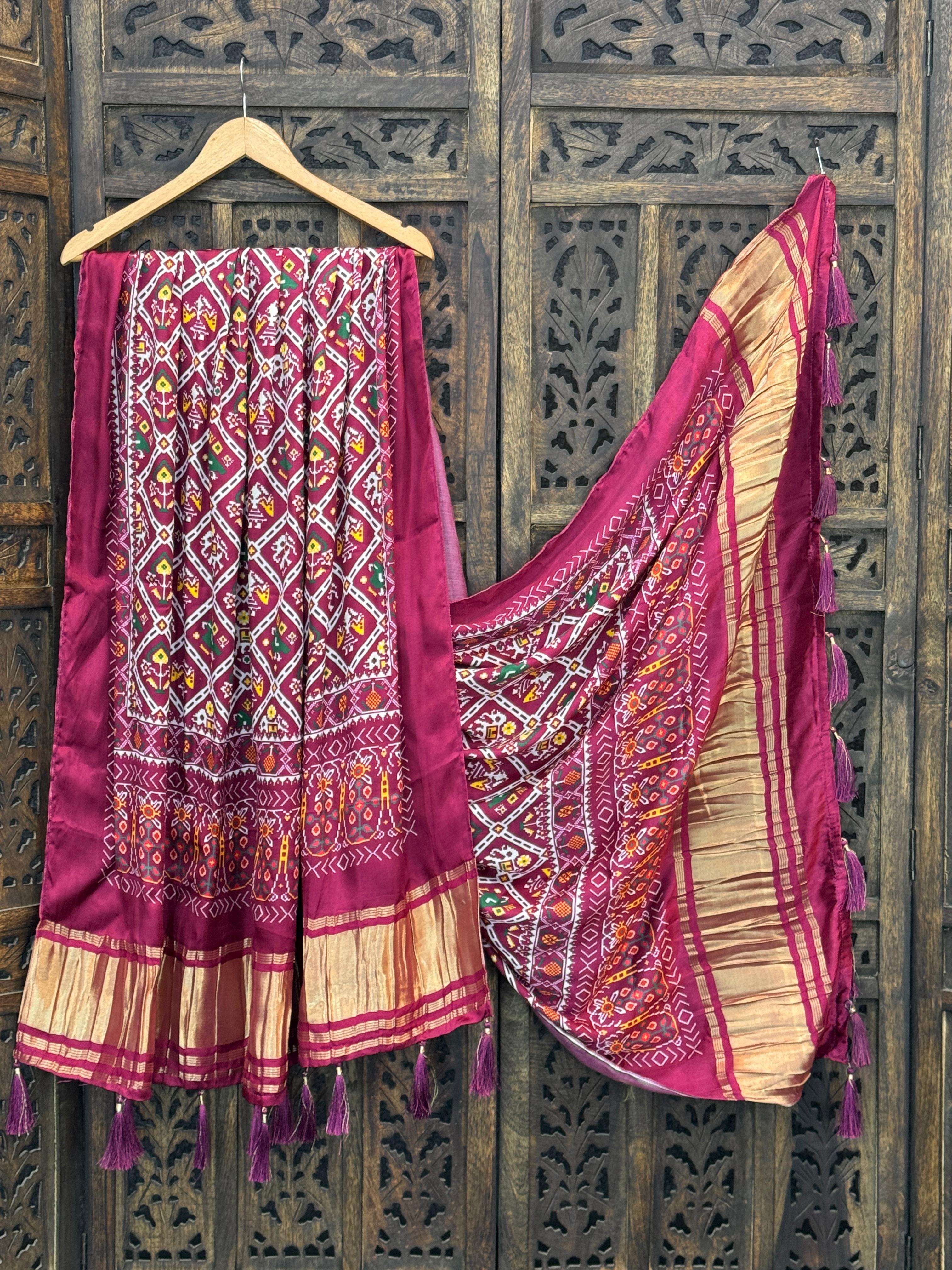 Gaji Silk Printed Dupatta Collection Manufacturer surat 