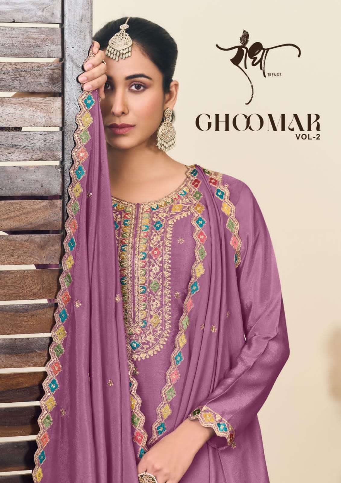 GHOOMAR vol 2 by RADHA TRENDZ suit collection manufacturers surat 