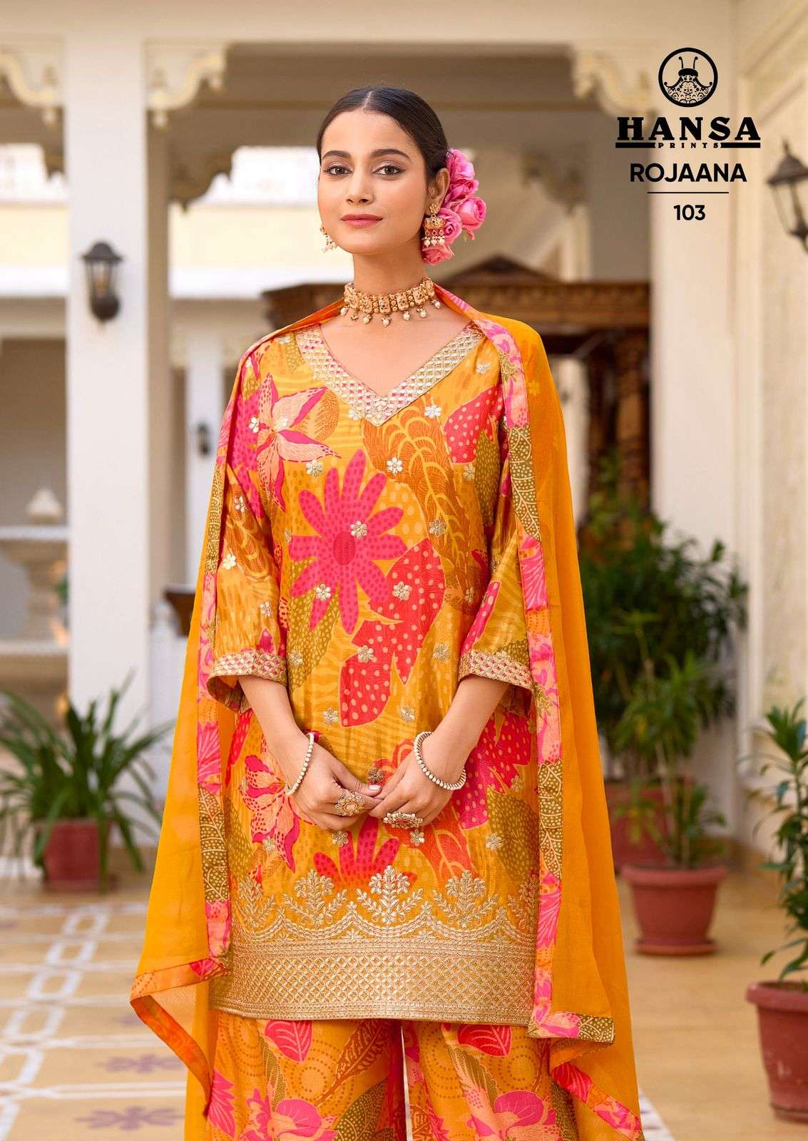 HANSA by Rojaana kurti collection manufacturer surat 