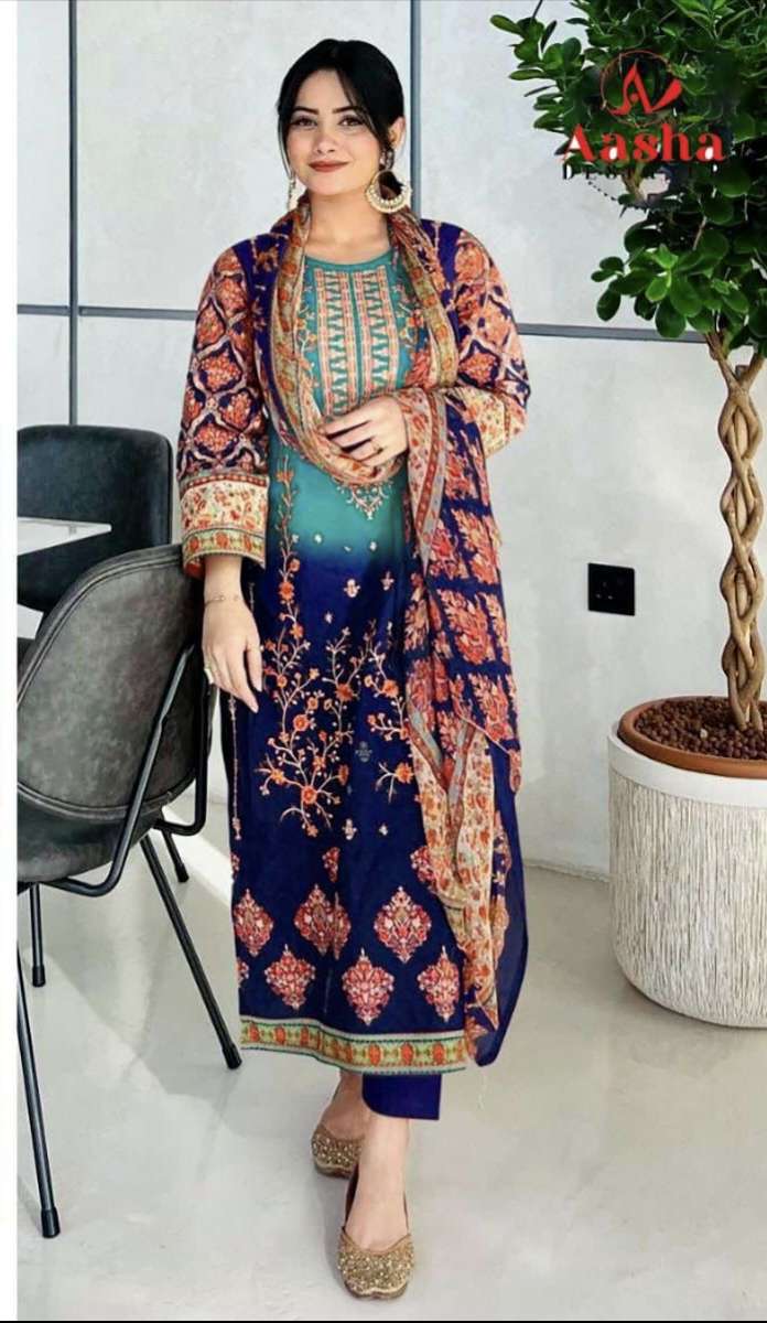 HARSHA VOL 1 Design No 1042 by AASHA DESIGNER Suit collection manufacturers surat 