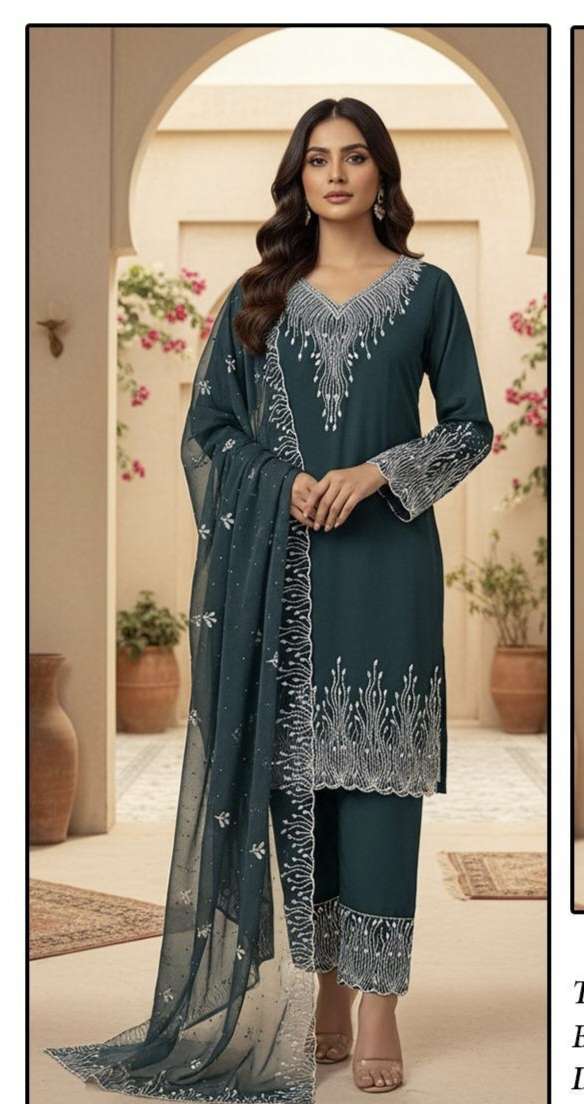 HF 363 A To D by Hoor Tex  Suit collection manufacturers surat 