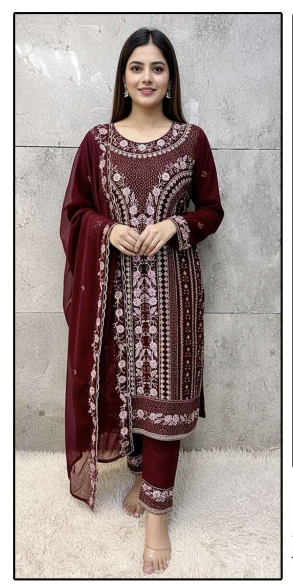 HF 381 A To D by Hoor Tex suit collection manufacturers surat 