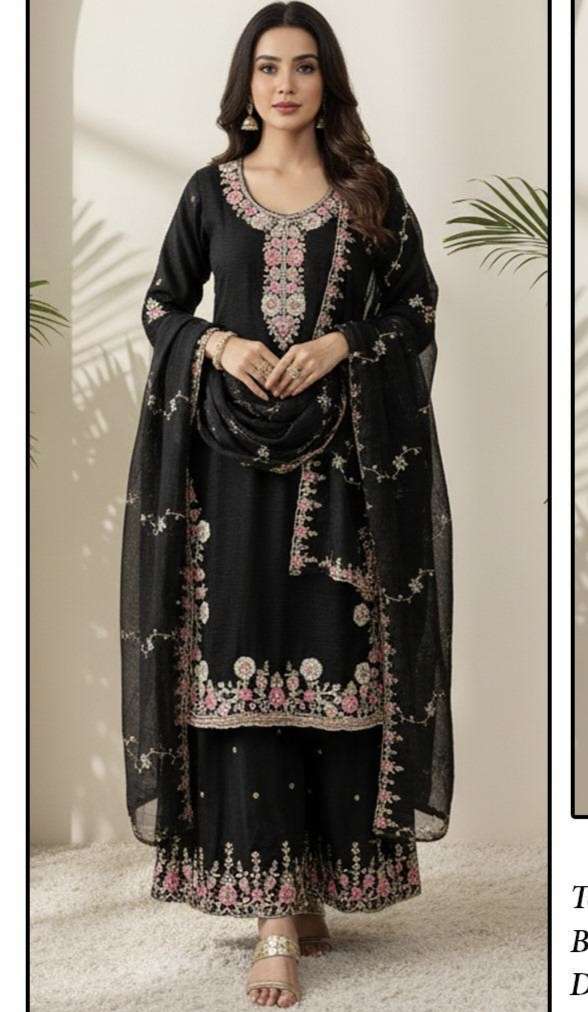 HF 456 A To D by Hoor Tex Suit collection manufacturers surat 