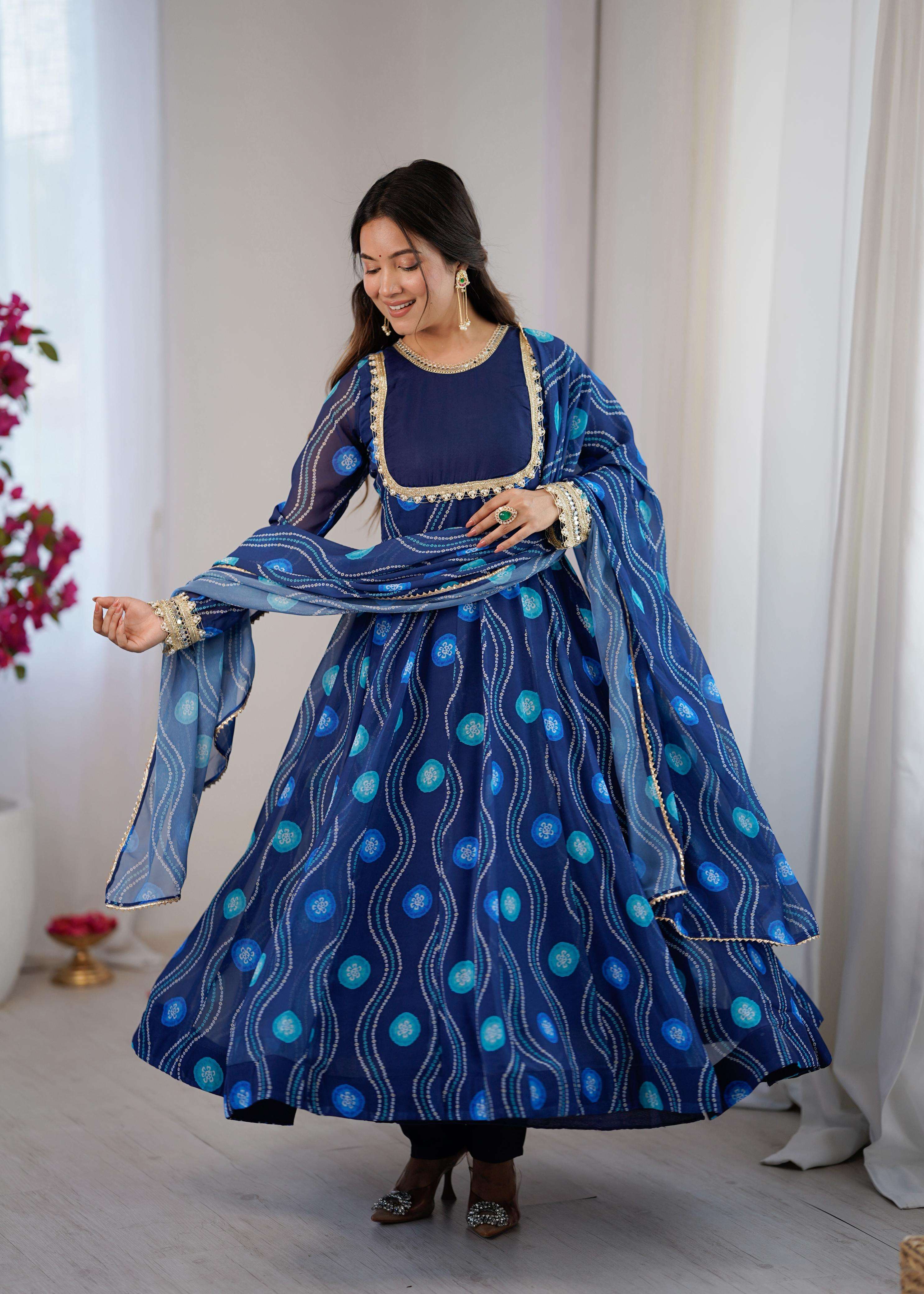 KALICUT ANARKALI  Kurti collection manufacturers surat 