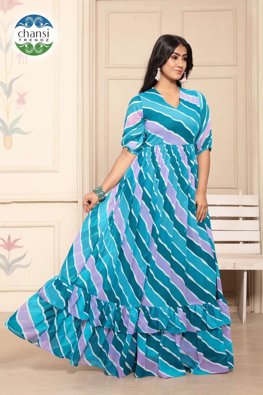 KHILAA by Chansi Trendz gown collection manufacturers surat 