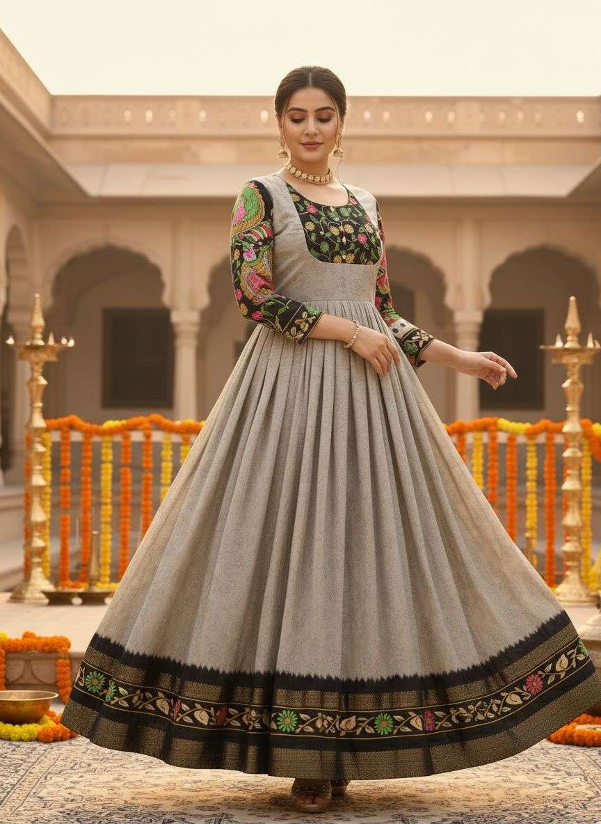 Latest Trendy Floral Gown Collection manufacturers surat 