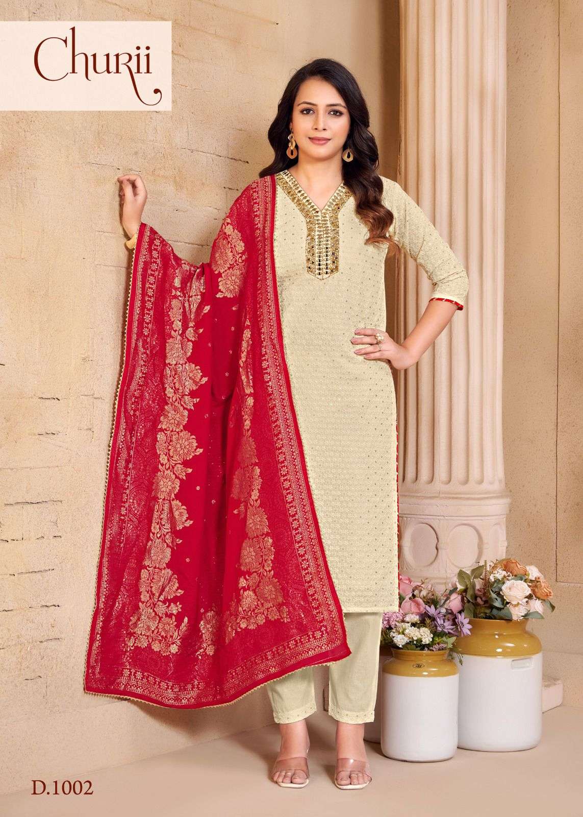 MERIGOLD kora cotton kurti collection manufacturers surat 