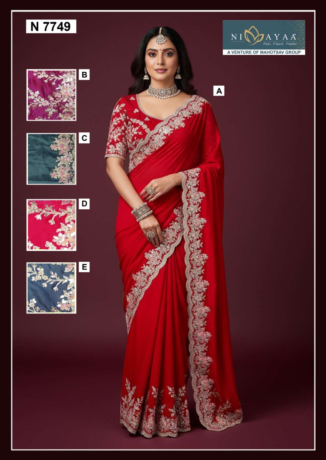 NAIRA VOL 01 by MAHOTSAV saree Collection manufacturers surat 