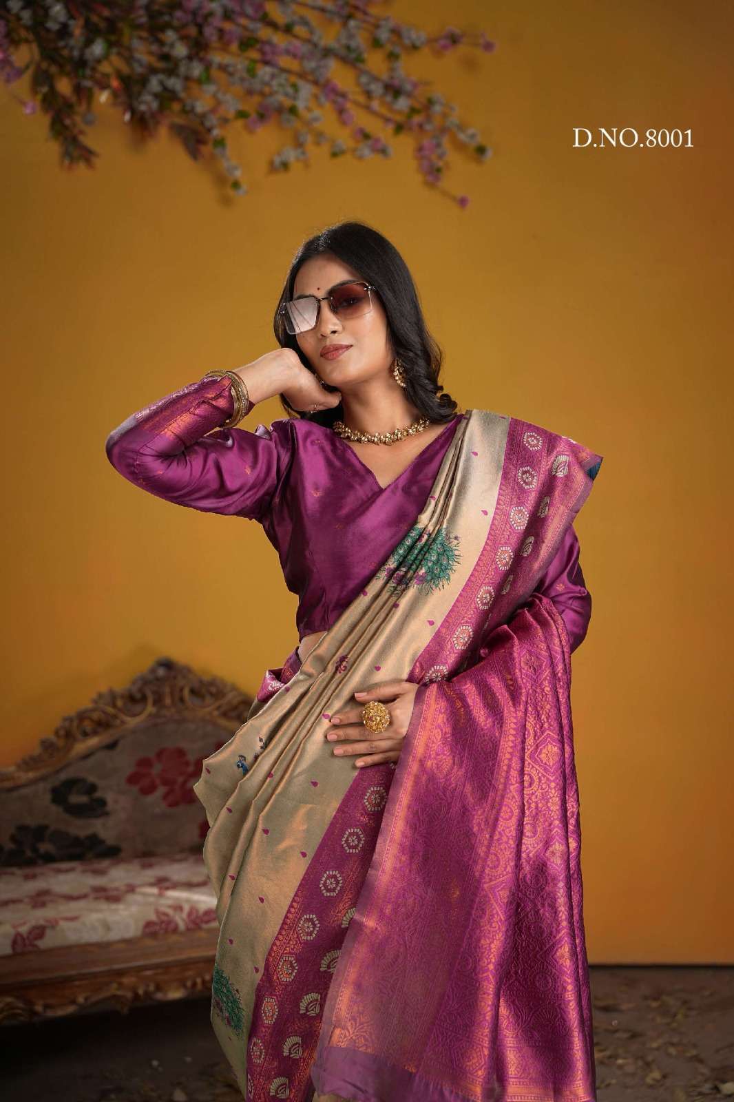 NIKITA VOL 08  SERIES 8001 TO 8006  By 3 OF saree Collection manufacturer surat 