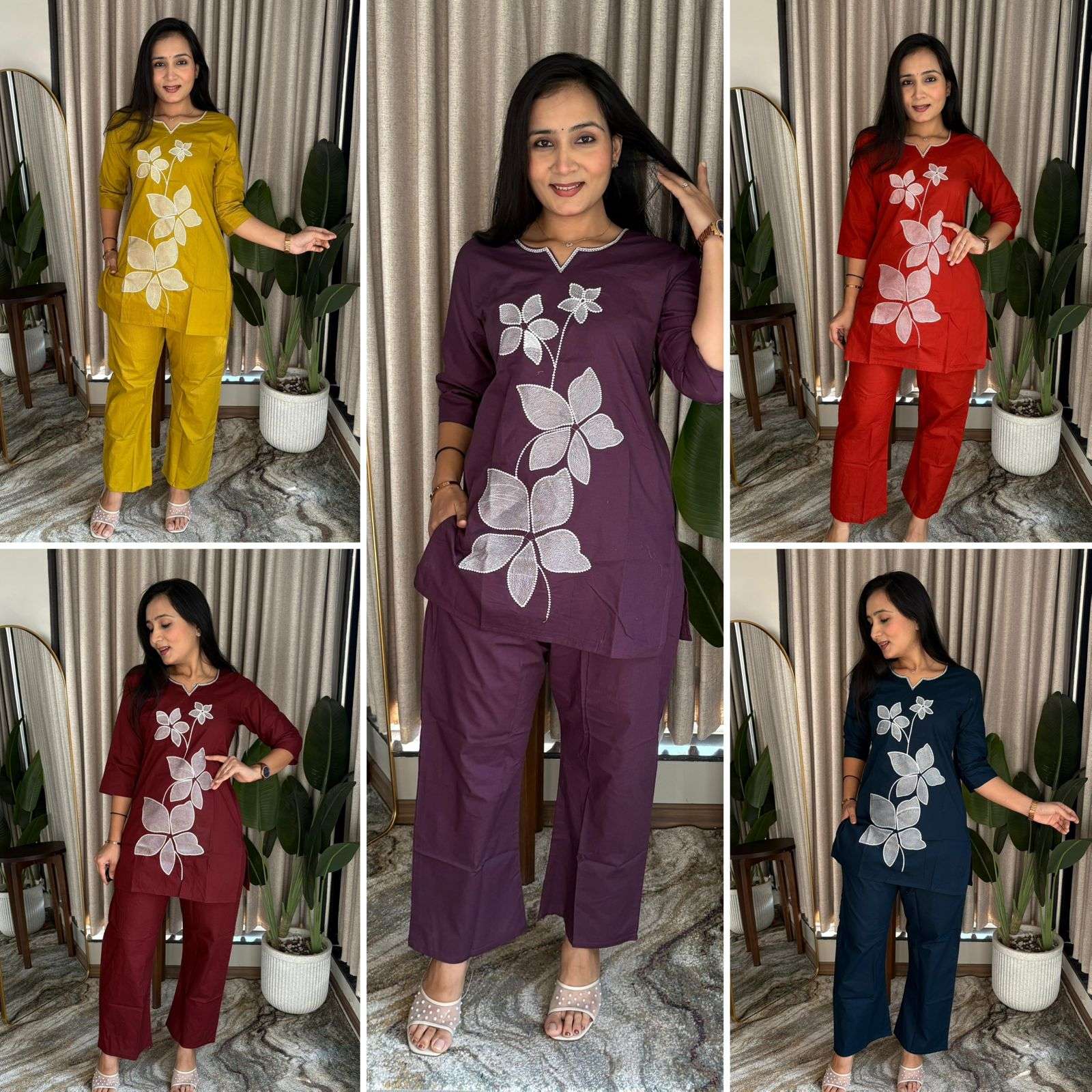 Pure cotton Co Ord Set 1 Collection manufacturers surat 