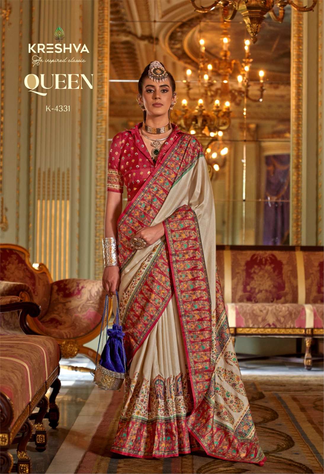 QUEEN by KRESHVA saree Collection manufacturers surat 