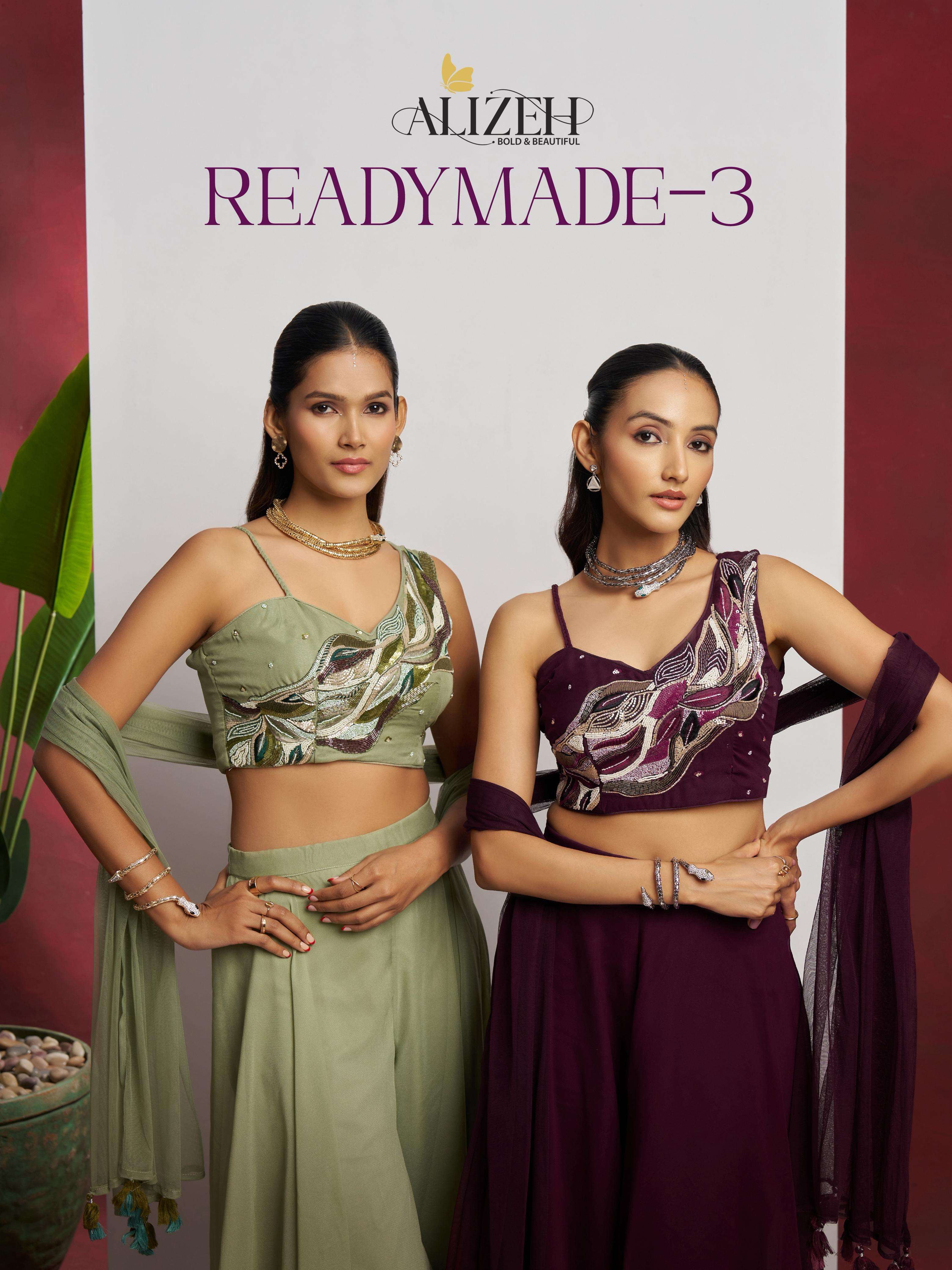 READYMADE 3 by ALIZEH  Western Sharara collection manufacturers surat 