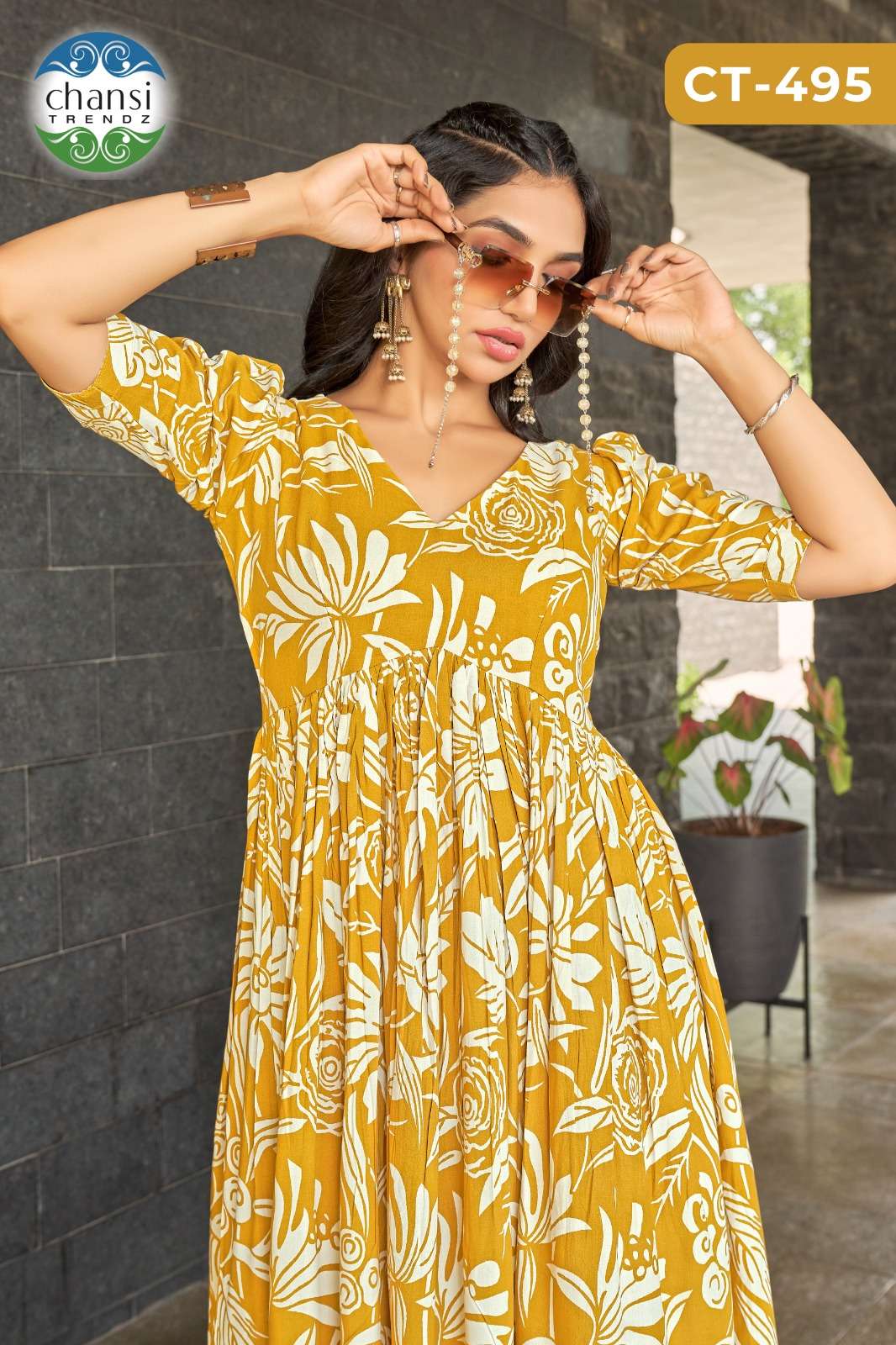 RUKMINI by Chansi Trendz Kurti collection manufacturers surat 