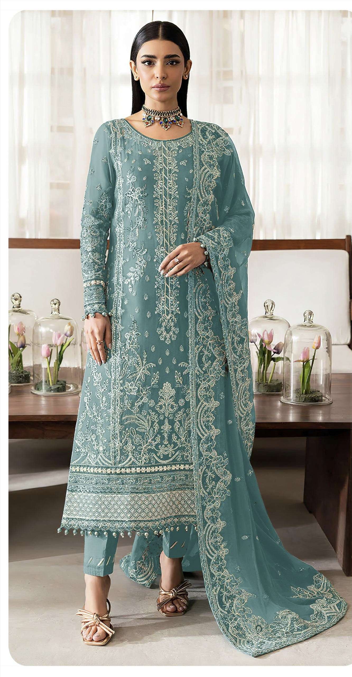  SD 1075 by SAJIDA DESIGNER SUIT collection manufacturers surat 