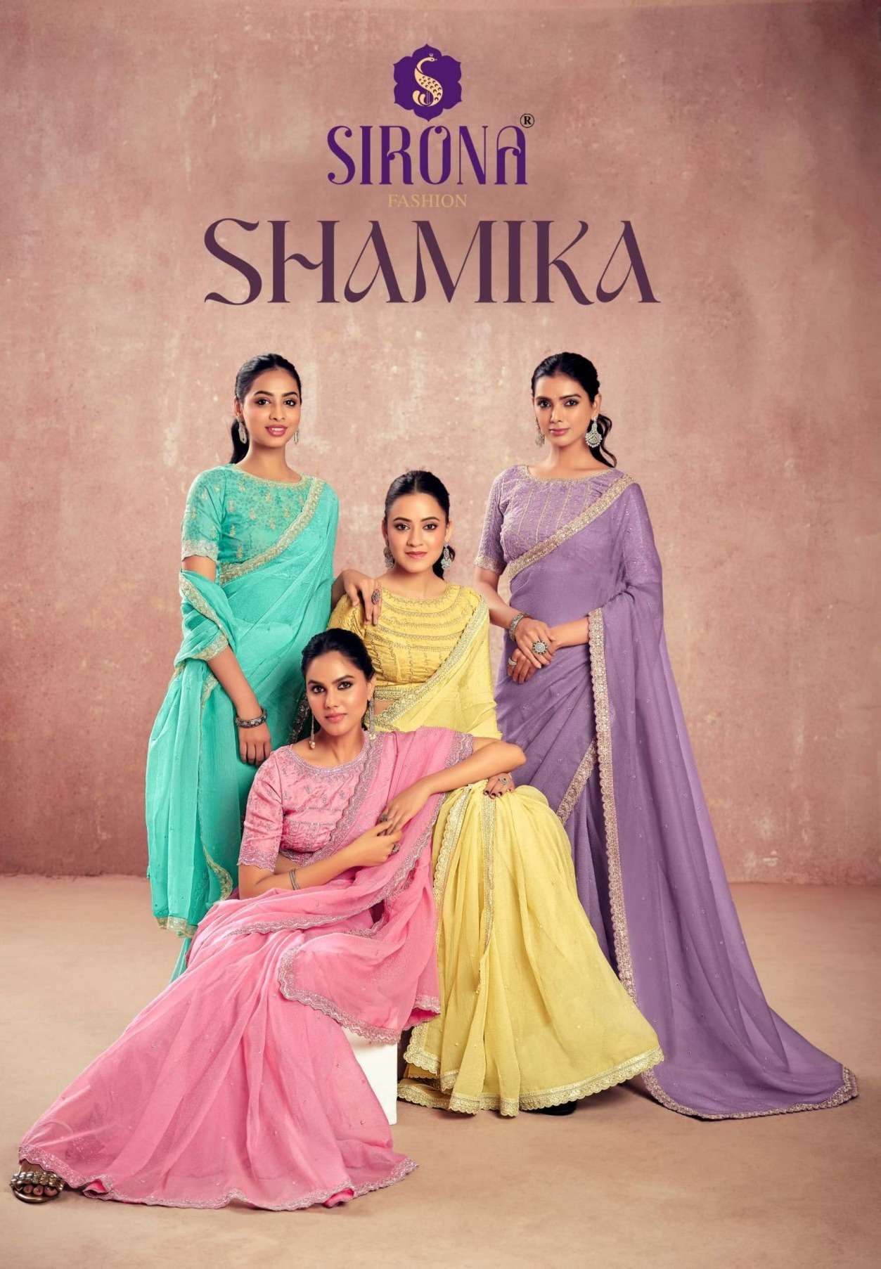 Shamika Series 1001 to 1006 by Sirona Fashion saree Collection manufacturer surat 