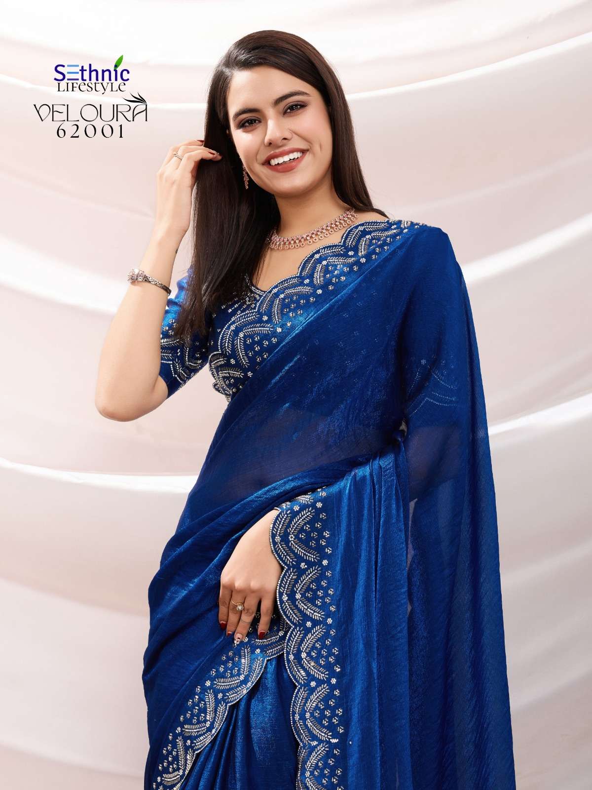 VELOURA SERIES  62001 62002 By SETHNIC Life style saree  Collection manufacturers surat 