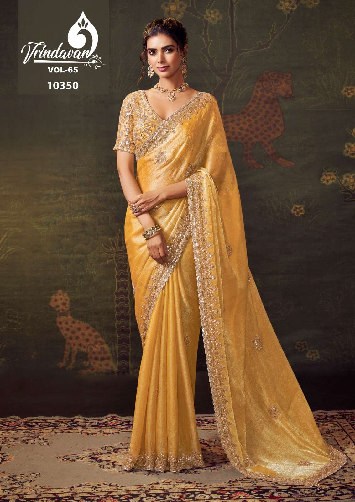 VRINDAVAN VOL 65 Series 10347 to 10355 By ROYAL saree Collection manufacturer surat 