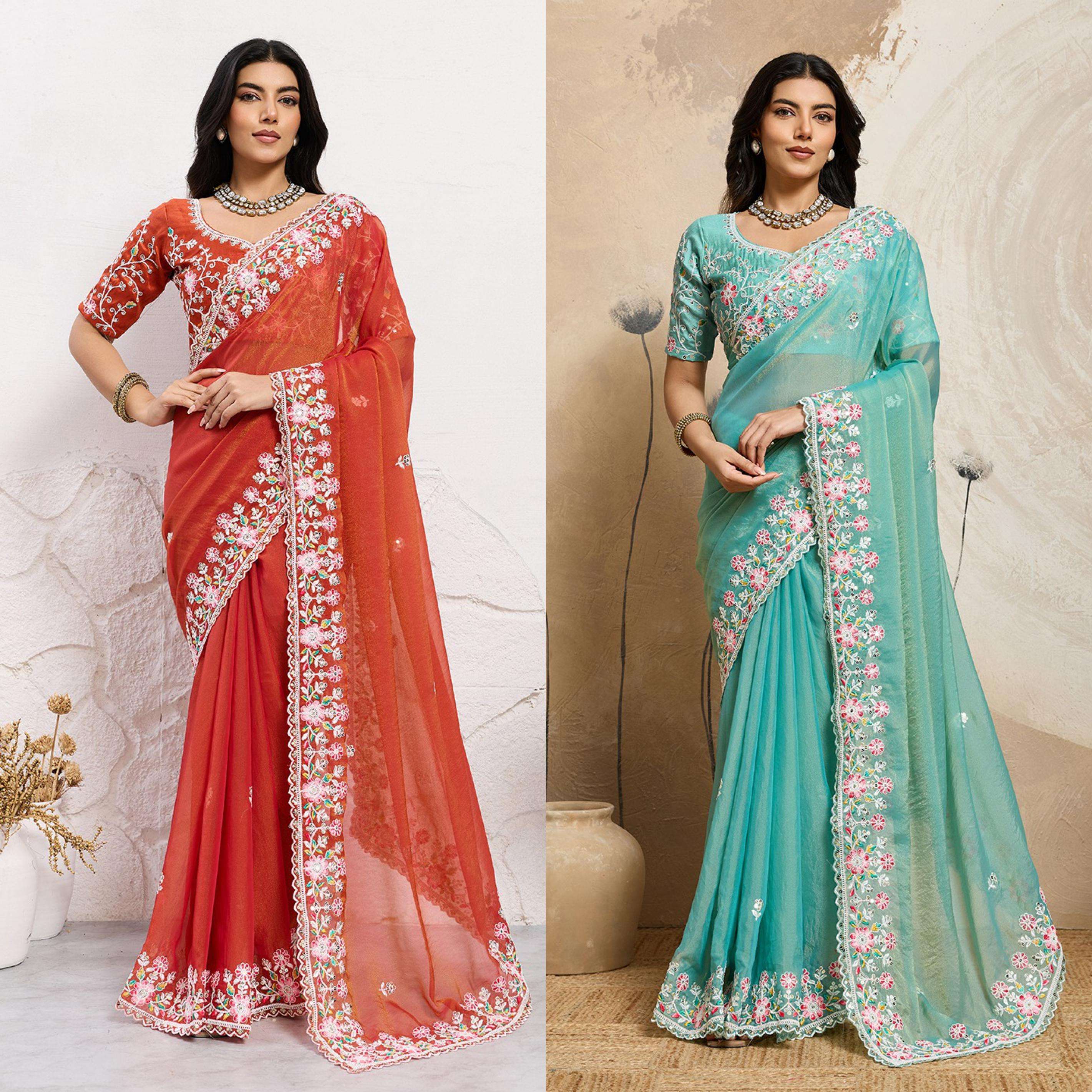 Wedding Special Party Wear Saree Collection manufacturer surat 