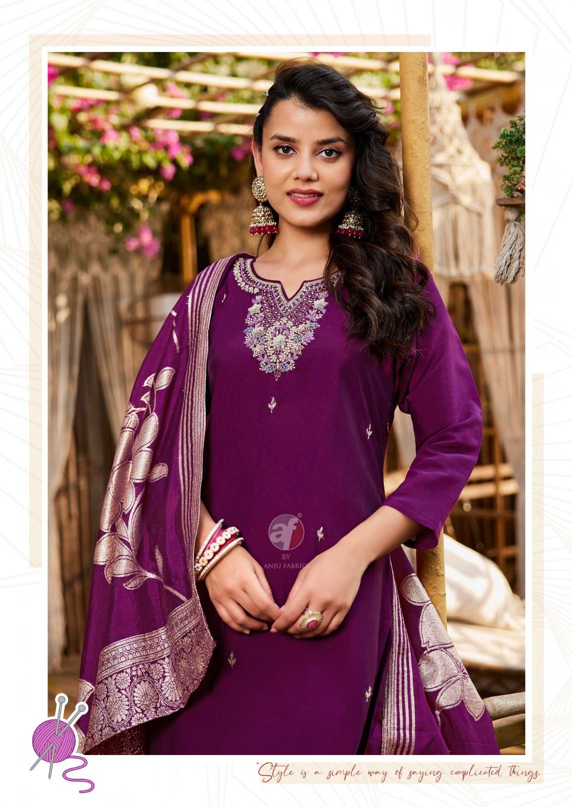 𝑽𝑨𝑺𝑻𝑹𝑨 𝒗𝒐𝒍 𝟱 by Anju fabric kurti collection manufacturers surat 