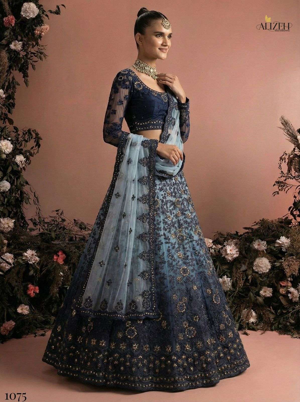 1075 by ALIZEH Lehenga collection manufacturers surat 