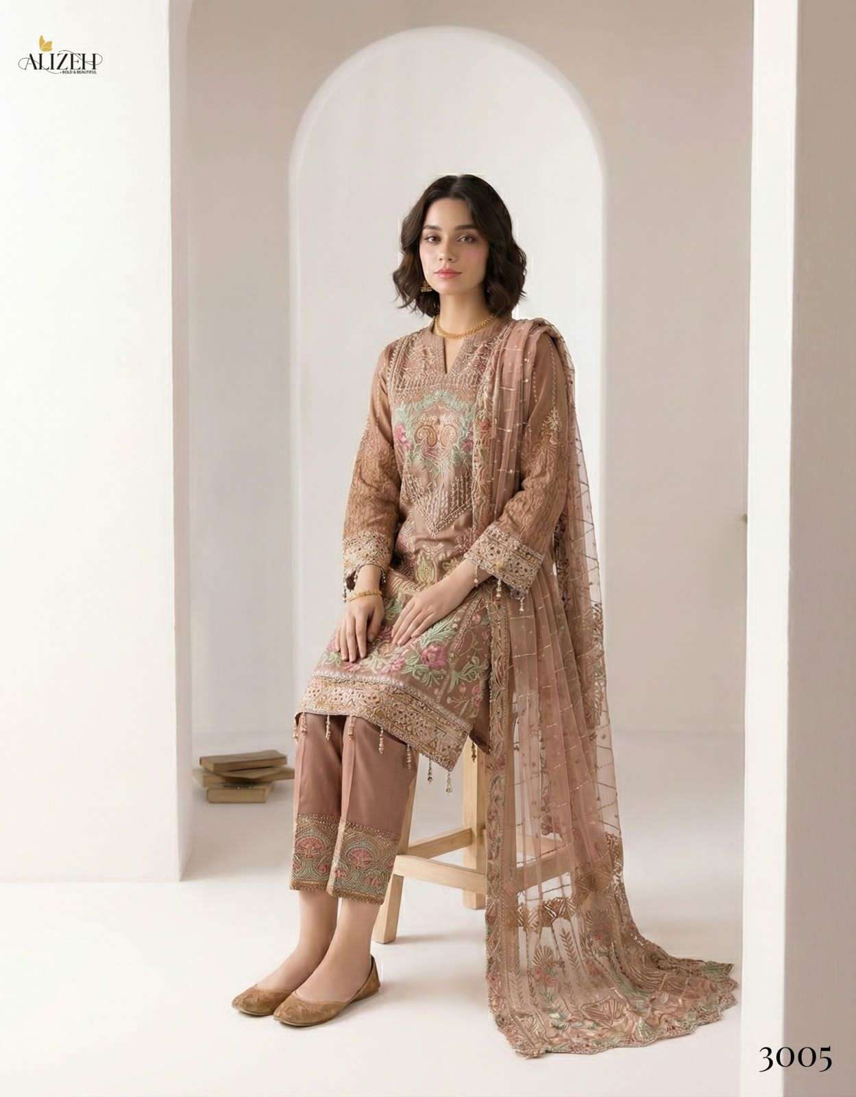 3005 by ALIZEH kurti collection manufacturers surat