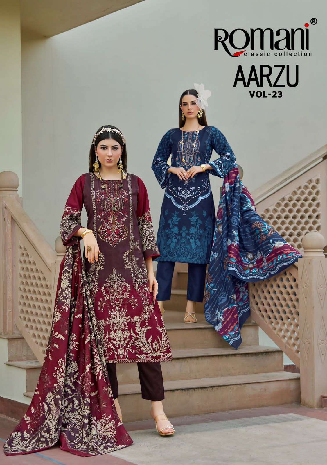 AARZU VOL 23 by ROMANI Suit collection manufacturers surat 