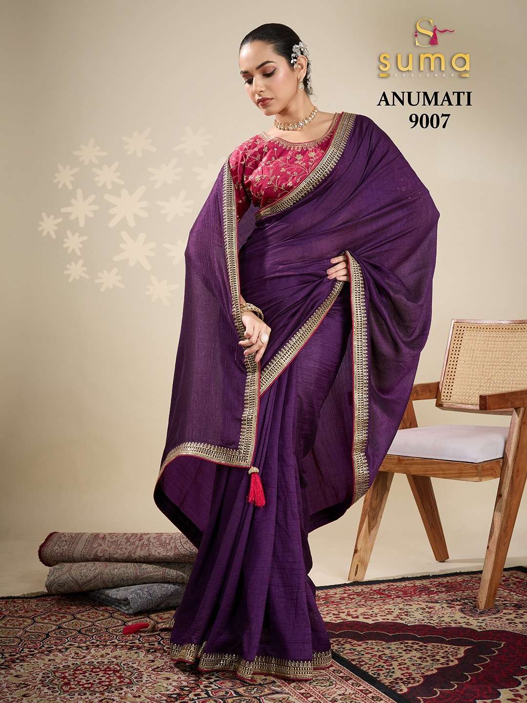 ANUMATI SERIES  9001 TO 9009 By SUMA DESIGNER saree Collection manufacturer surat 
