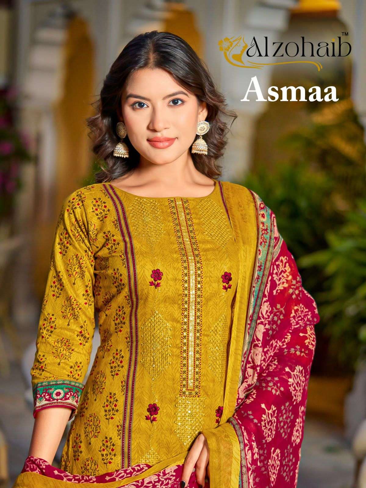 Asmaa D No  AZ 1370 1371 1372 1372 by ALZOHAIB  Suit collection manufacturers surat 