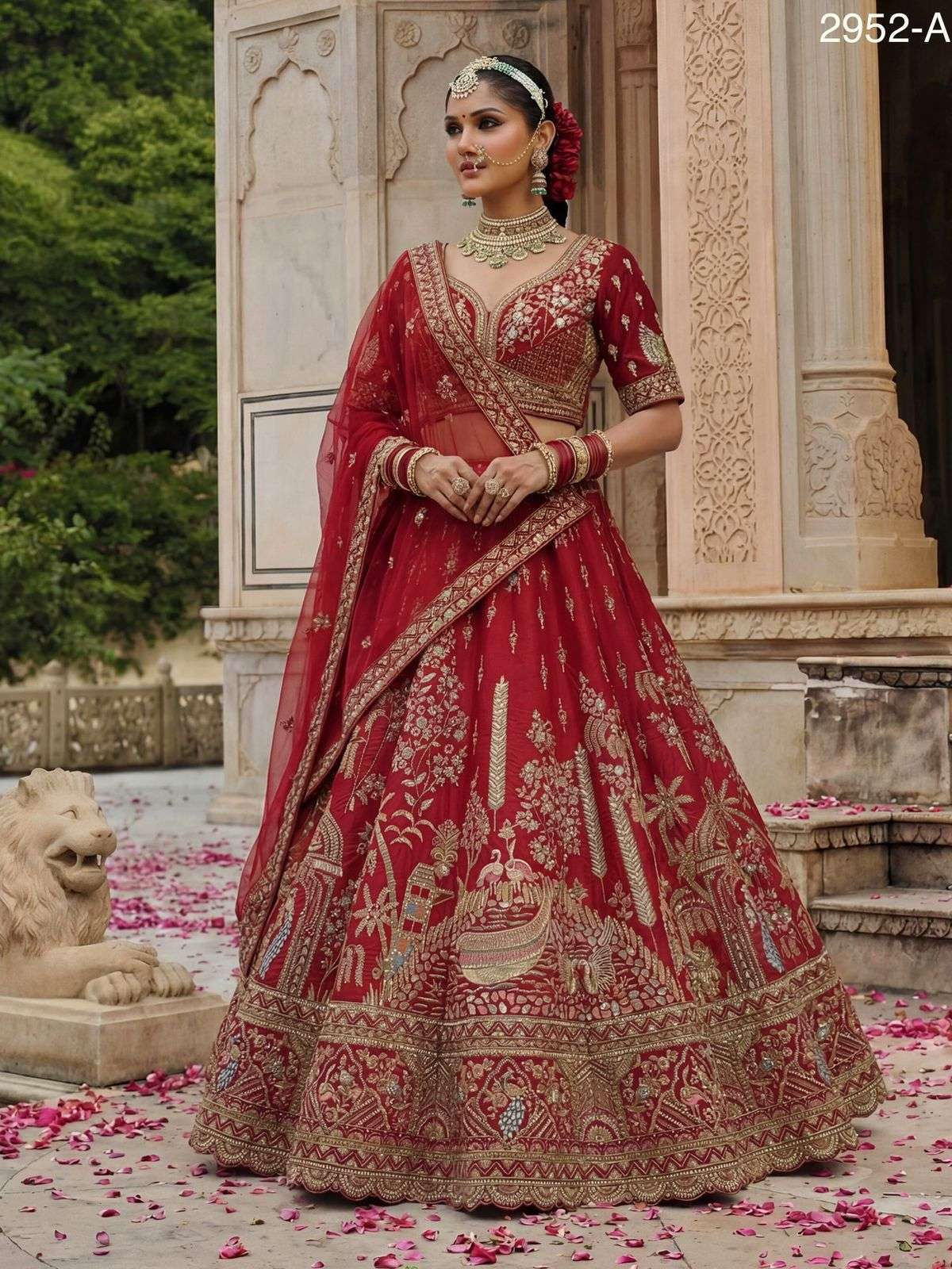 Code 2952 Designer Bridal Lehenga Choli collection manufacturers surat 