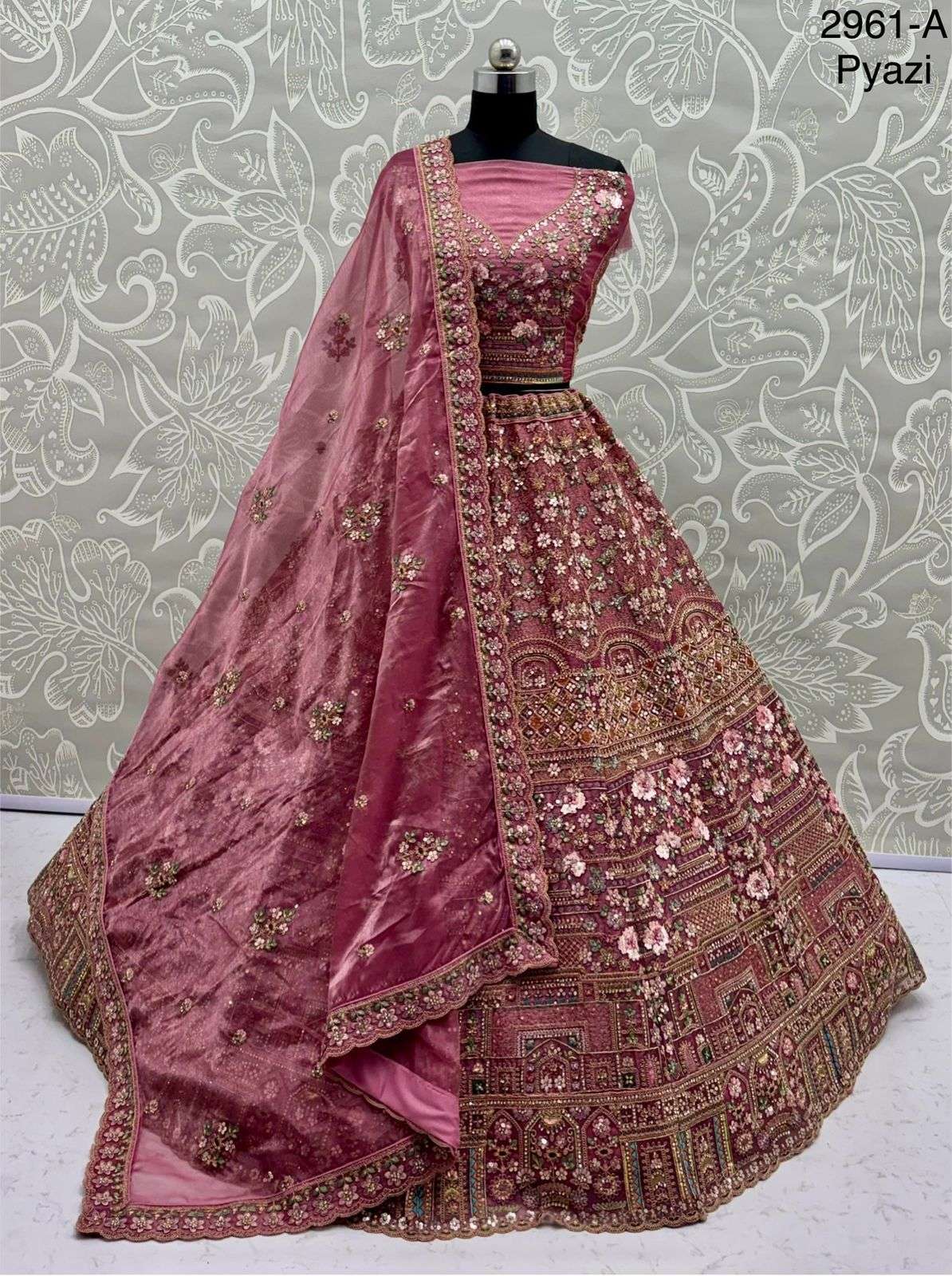 Code 2961 Partywear Lehenga Choli collection manufacturers surat 