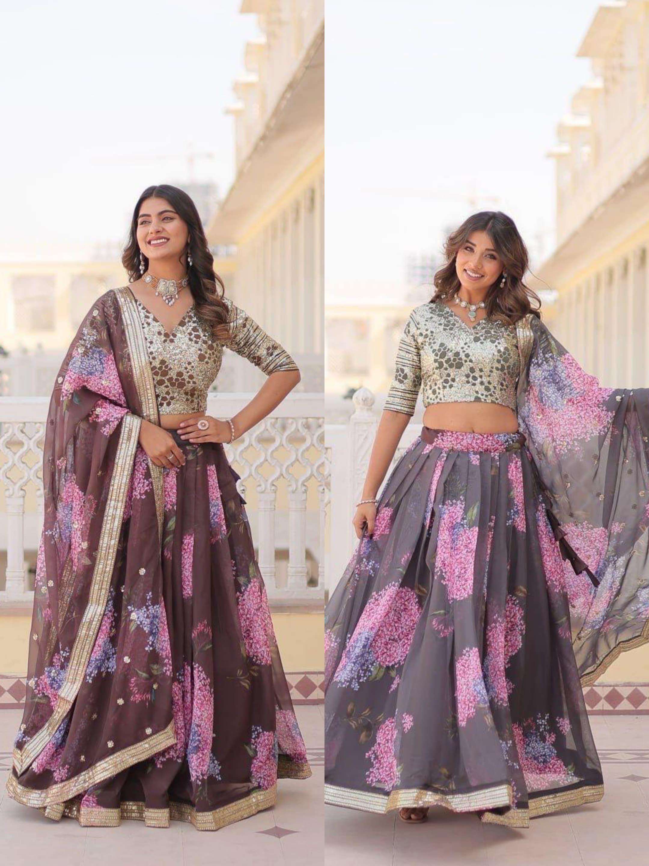 Code LW 7104 LEHENGA CHOLI COLLECTION manufacturers surat 