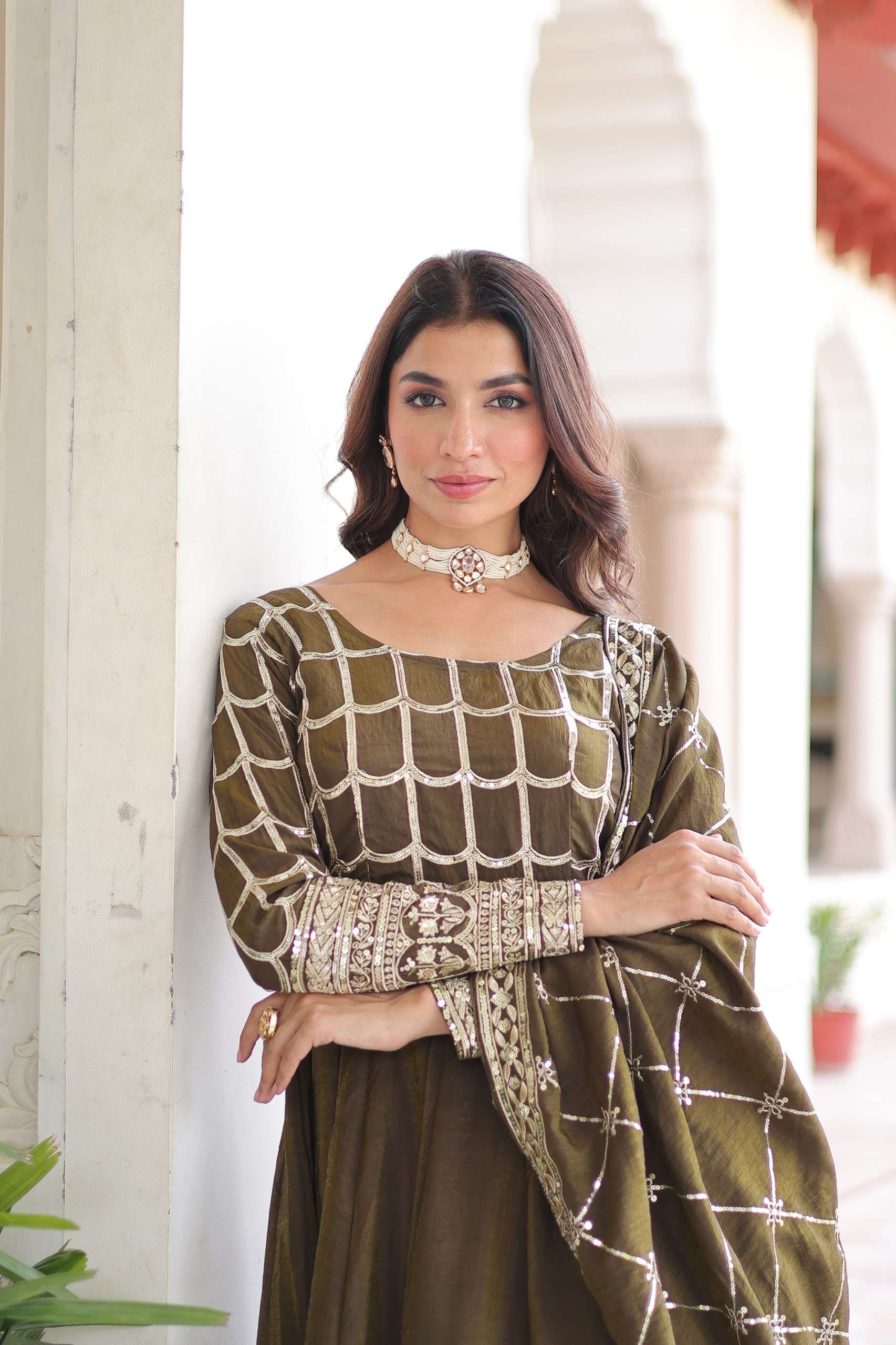 Code LW 9304 GOWN DUPATTA collection manufacturers surat 