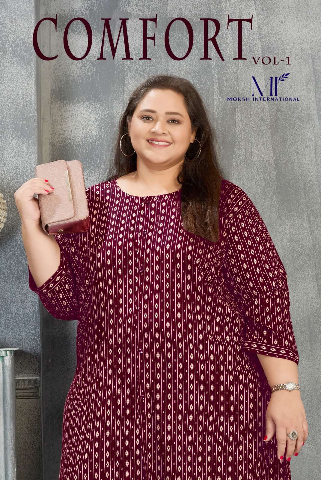 COMFORT VOL 1 SERIES  8681 TO 8686  By MOKSH INTERNATIONAL Kurti collection manufacturers surat 