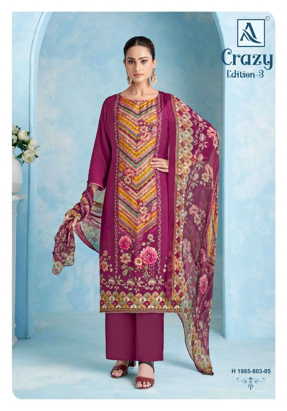 CRAZY 3 by Alok Suit collection manufacturers surat 
