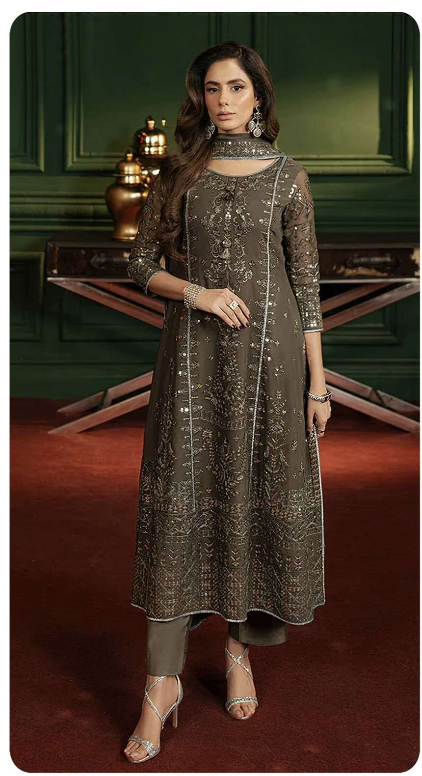 D NO 1086 by SAJIDA suit collection manufacturers surat 