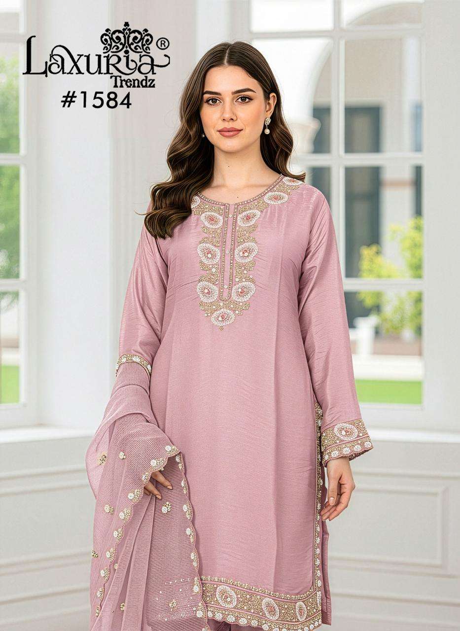 D No 1584 by Laxuria Trendz  Kurti collection manufacturers surat 