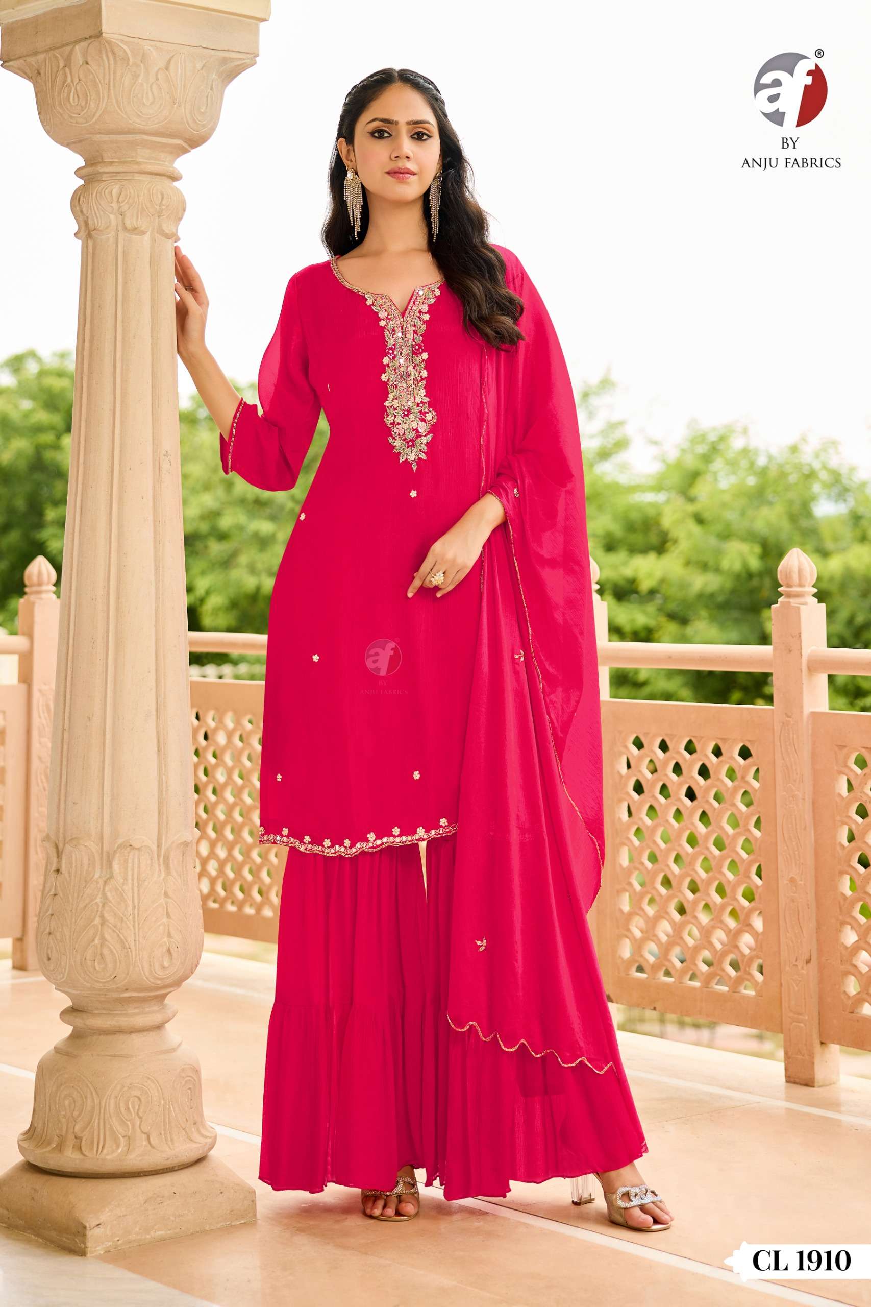 D NO CL 1911 1910 By Anju fabric kurti collection manufacturers surat 