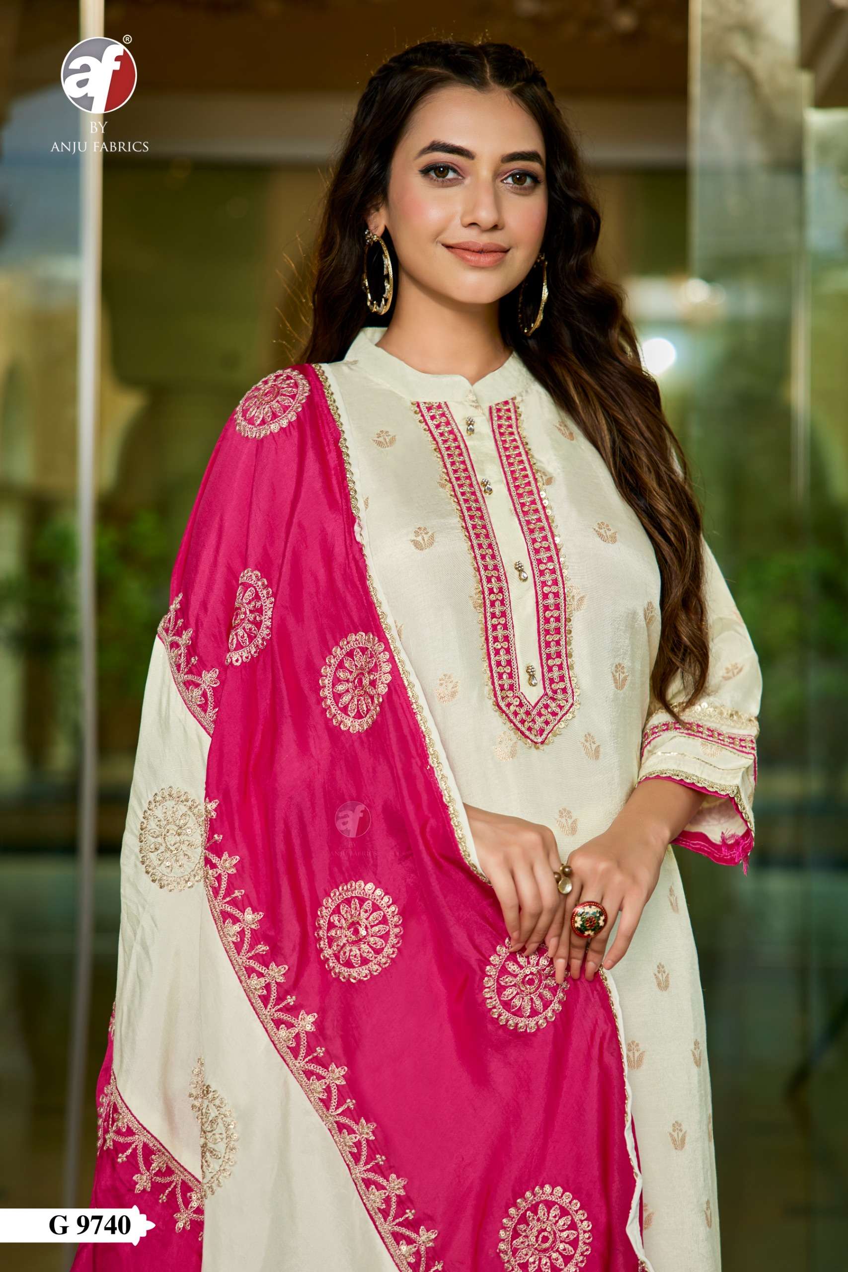 D NO G 9741 9741 by Anju fabric kurti collection manufacturers surat 