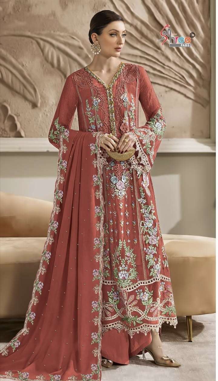 D NO SF 5538 by SHREE FAB suit collection manufacturers surat 