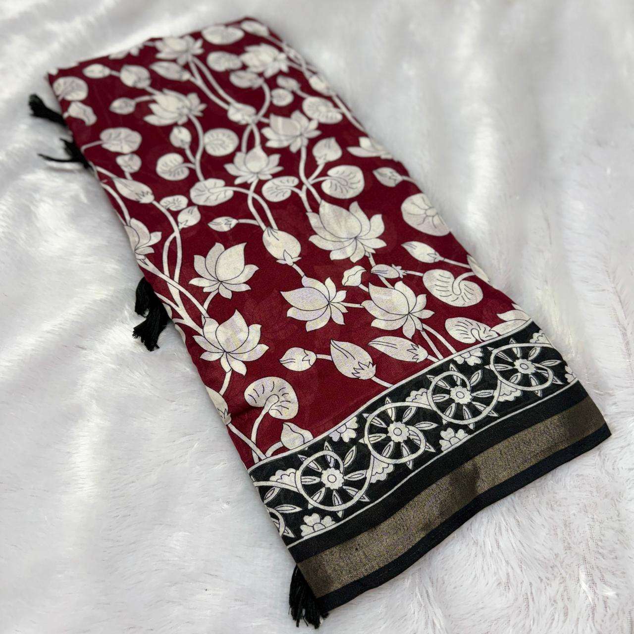 Daily Wear Kalamkari Printed Cotton Saree