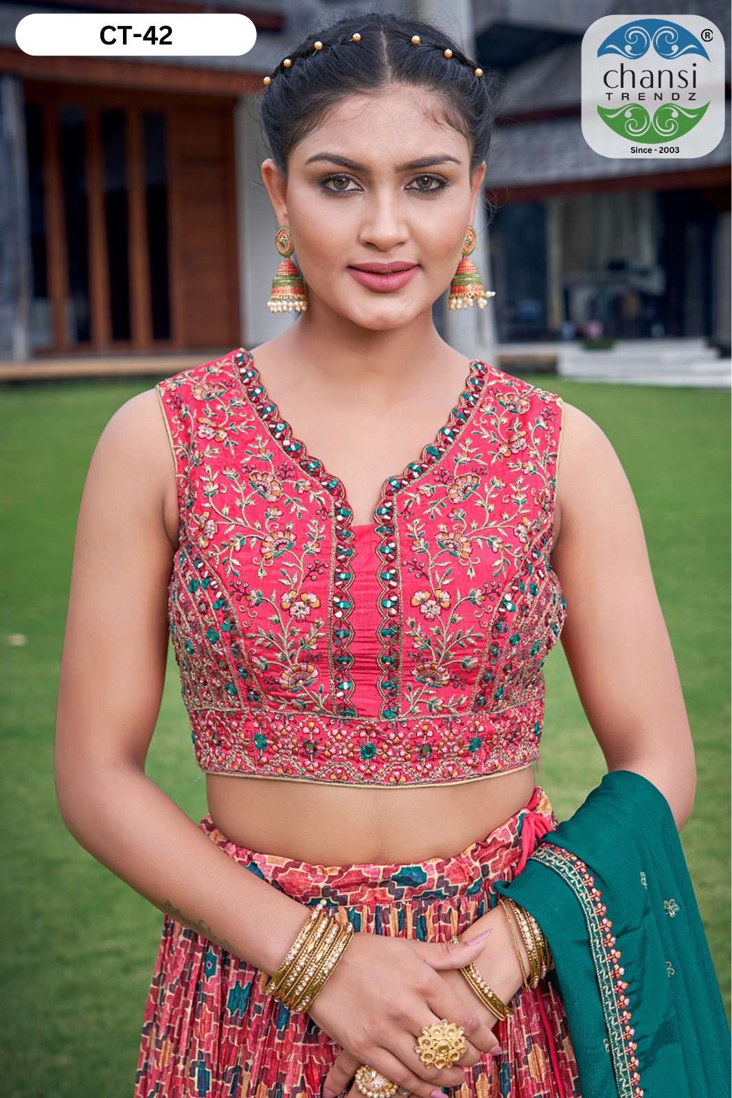 DESIGN NO 42 by CHANSI TRENDZ Lehenga Choli collection manufacturers surat